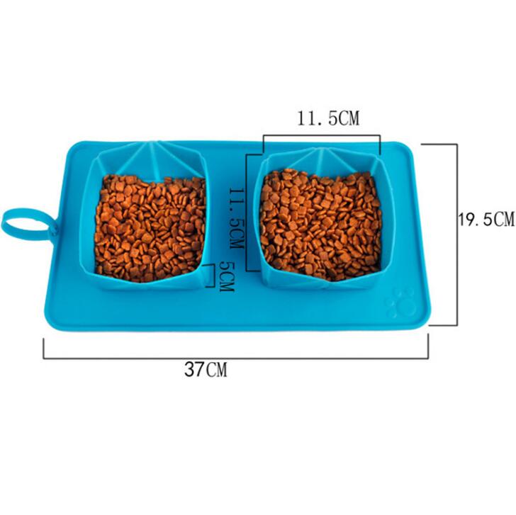 Bol pliant en silicone pour bol pour animaux de compagnie