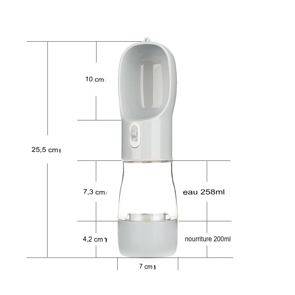 Bouteille d'eau Portable pour Chien Récipient de Nourriture et d'eau Pour Chien Bol d'alimentation pour Animaux de Compagnie Bols à Boire de Voyage en plein Air Distributeur d'eau.