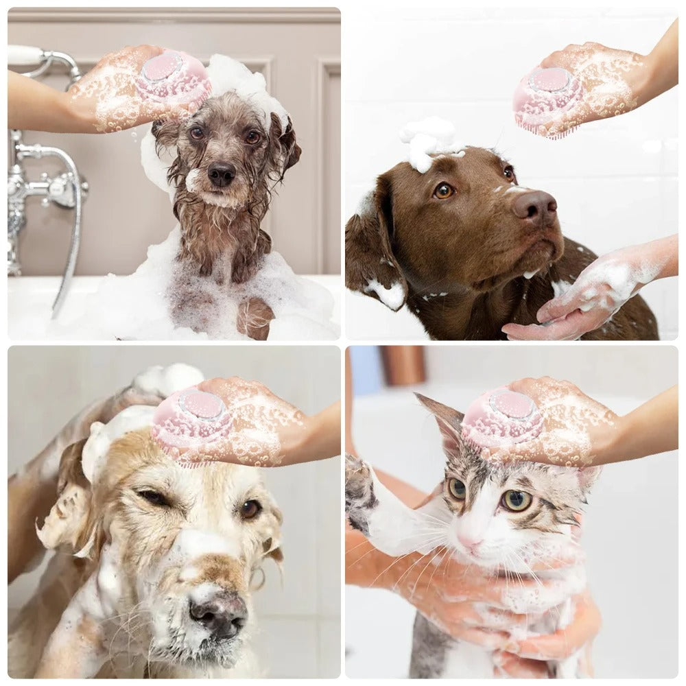 Brosse de shampooing pour chien de Massage pour chat