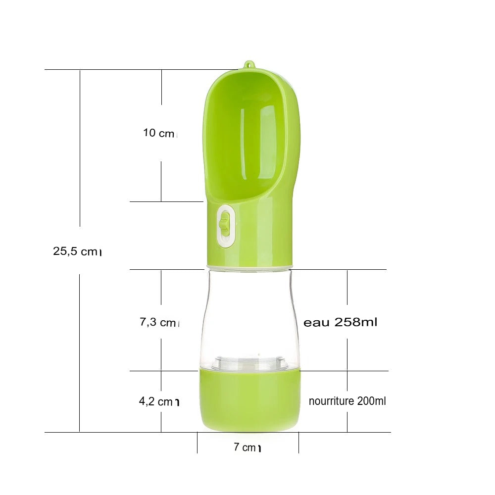 Bouteille d'eau Portable pour Chien Récipient de Nourriture et d'eau Pour Chien Bol d'alimentation pour Animaux de Compagnie Bols à Boire de Voyage en plein Air Distributeur d'eau.