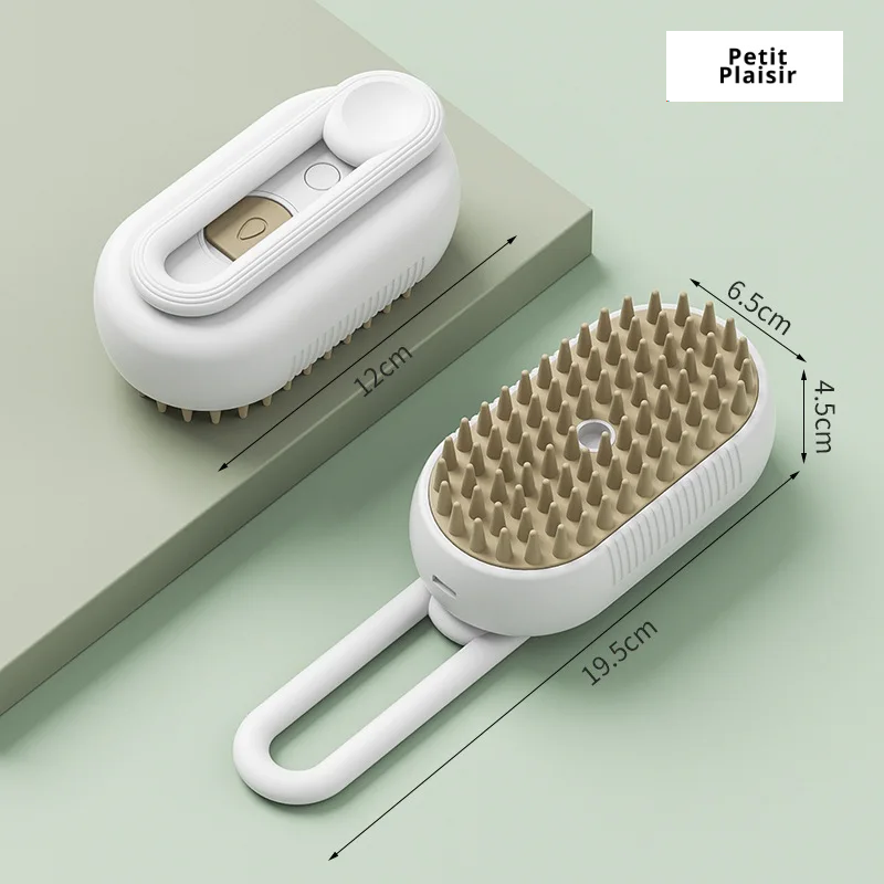 Brosse à Vapeur pour Chat Brosse à Vapeur pour Chien Spray électrique 3 en 1